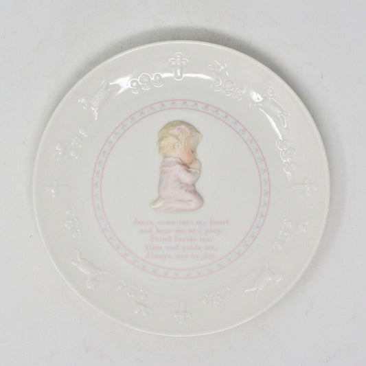 Decorative Plate, Child Prayer Plate, Girl / Pink, Hallmark