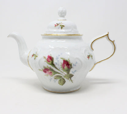 Teapot, Rosenthal SansSouci, Moss Rose, Germany, Vintage