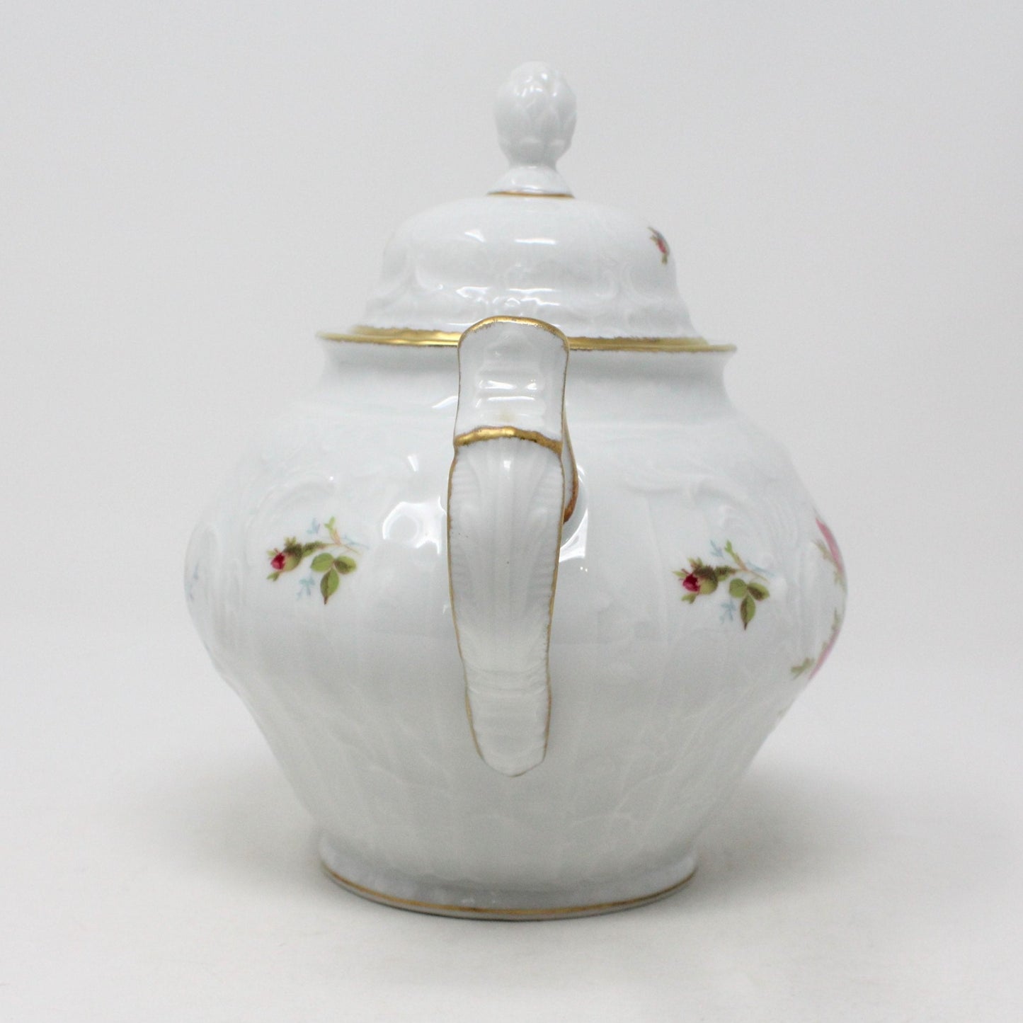 Teapot, Rosenthal SansSouci, Moss Rose, Germany, Vintage