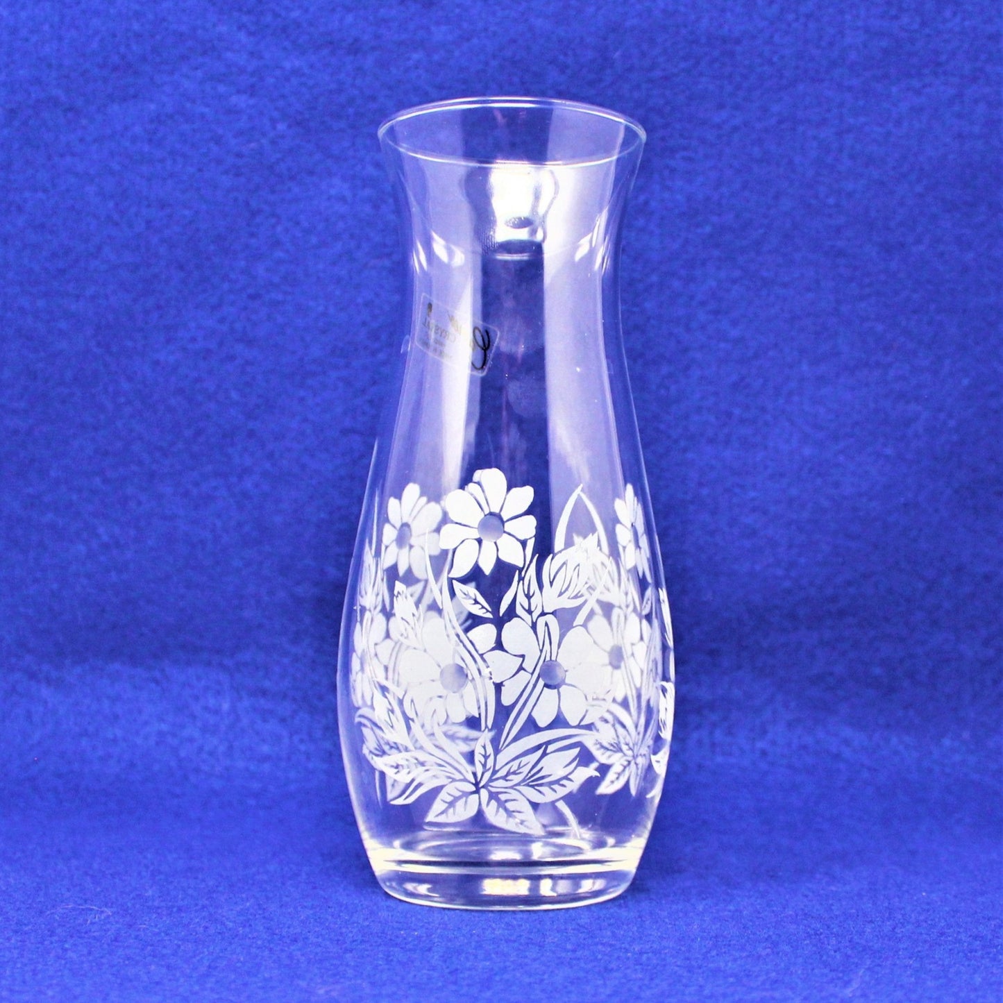 Bud Vase, Cameo Crystal, Floral, Hand Cut, Vintage