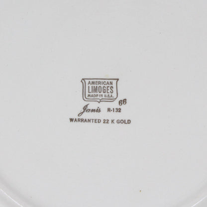 Cake Plate, American Limoges, Janis R132, Vintage, 14", USA