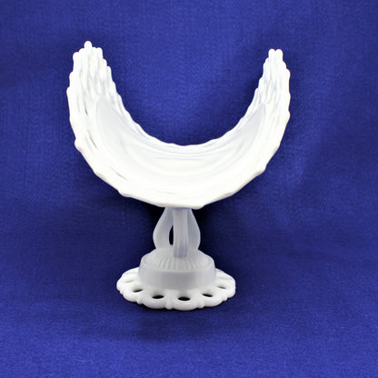 Banana Stand, Westmoreland, Doric Milk Glass, Vintage, Depression Glass