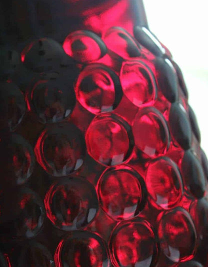 Pitcher, Anchor Hocking, Bubble Ruby, Red Glass, Vintage, SOLD