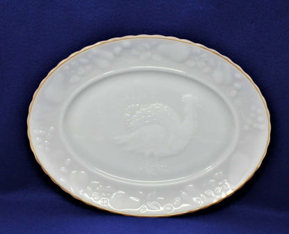 Serving Platter, Anchor Hocking Fire King Turkey Platter, Vintage