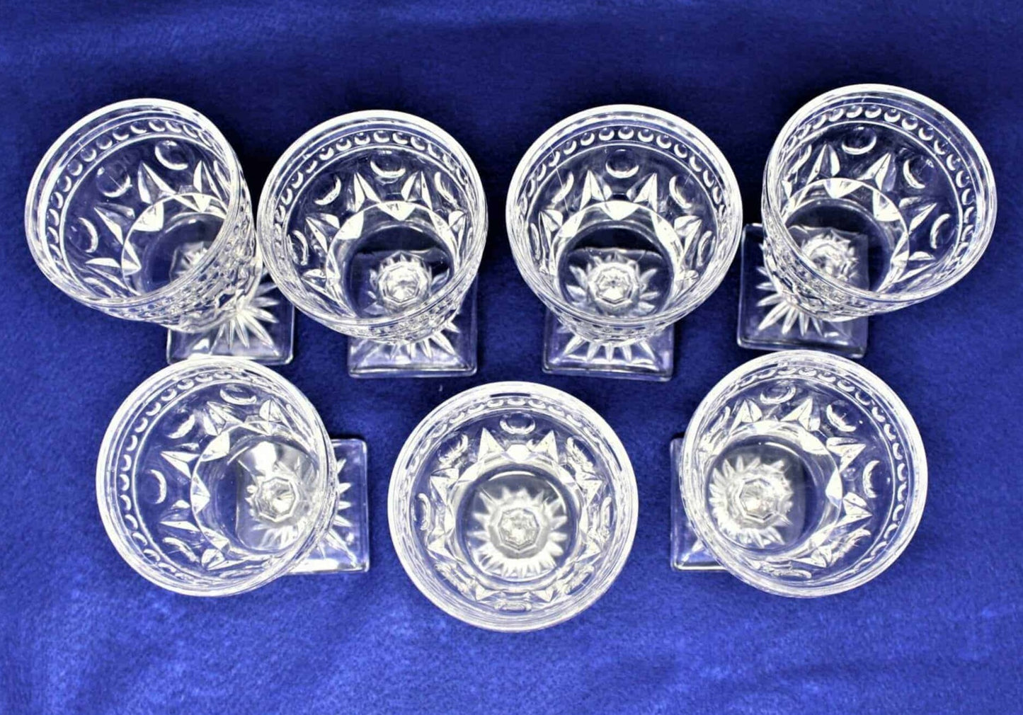 Water Goblets, Colony Glass, Park Lane, Set of 7, Vintage