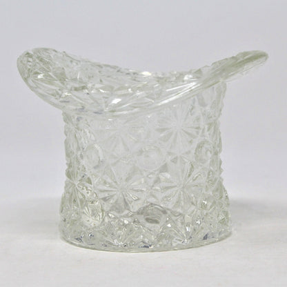 Top Hat, Fenton, Daisy & Button Clear Glass, Vintage