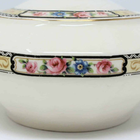 Sugar Bowl with Lid, Edwin M. Knowles, Ivory 29-1-1, Vintage, RARE, SOLD