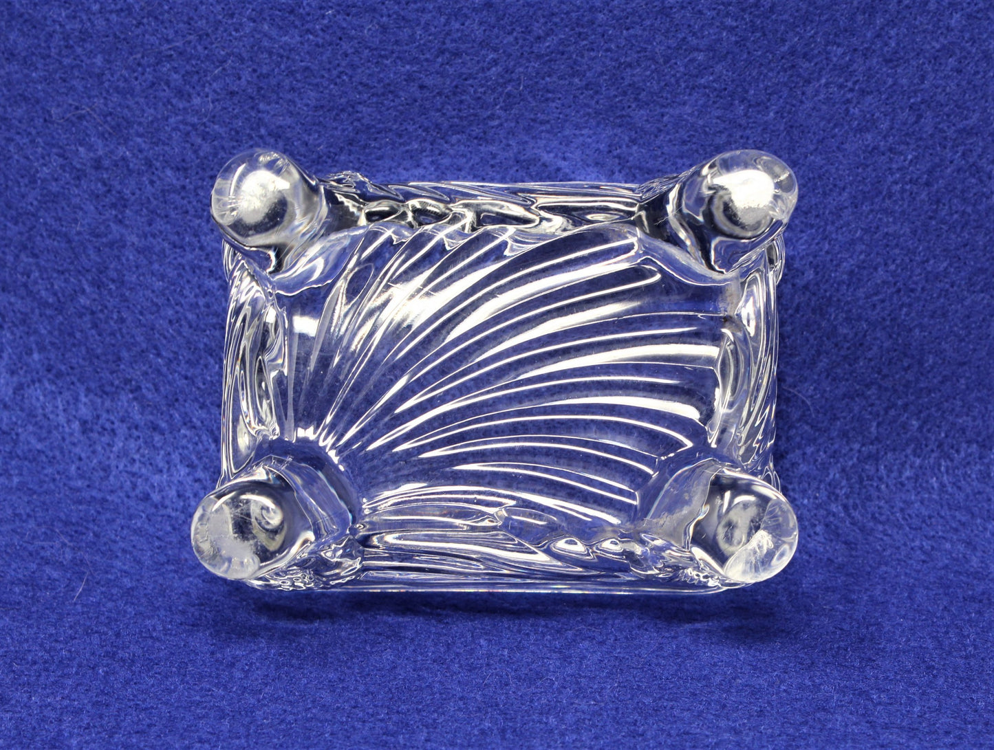 Trinket Box, Cambridge Glass, Caprice, Dolphin Footed, Vintage