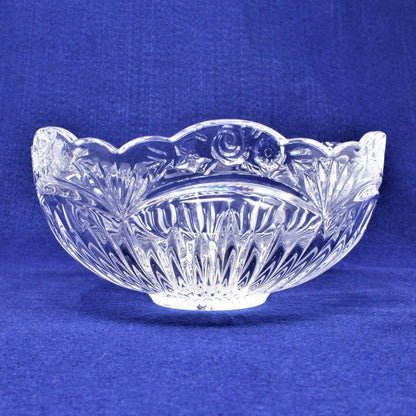 Bowl, Oneida, Southern Garden, Crystal, Germany 8"