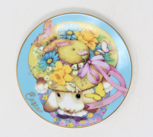 Decorative Plate, Avon, Easter 1995, My Easter Bonnet, in Box