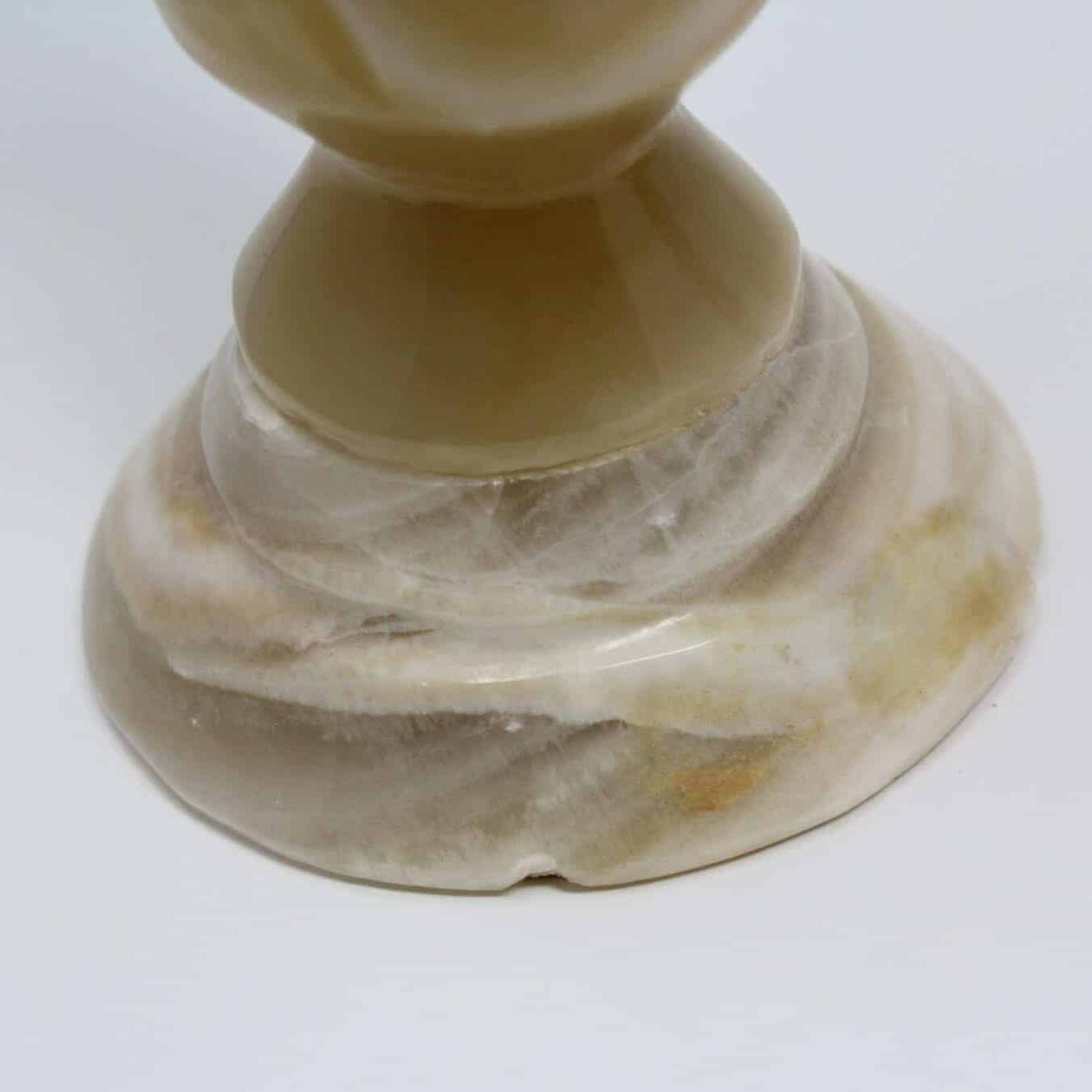 Candle Holders, Carved Marble Tapers, Set of 2, Vintage