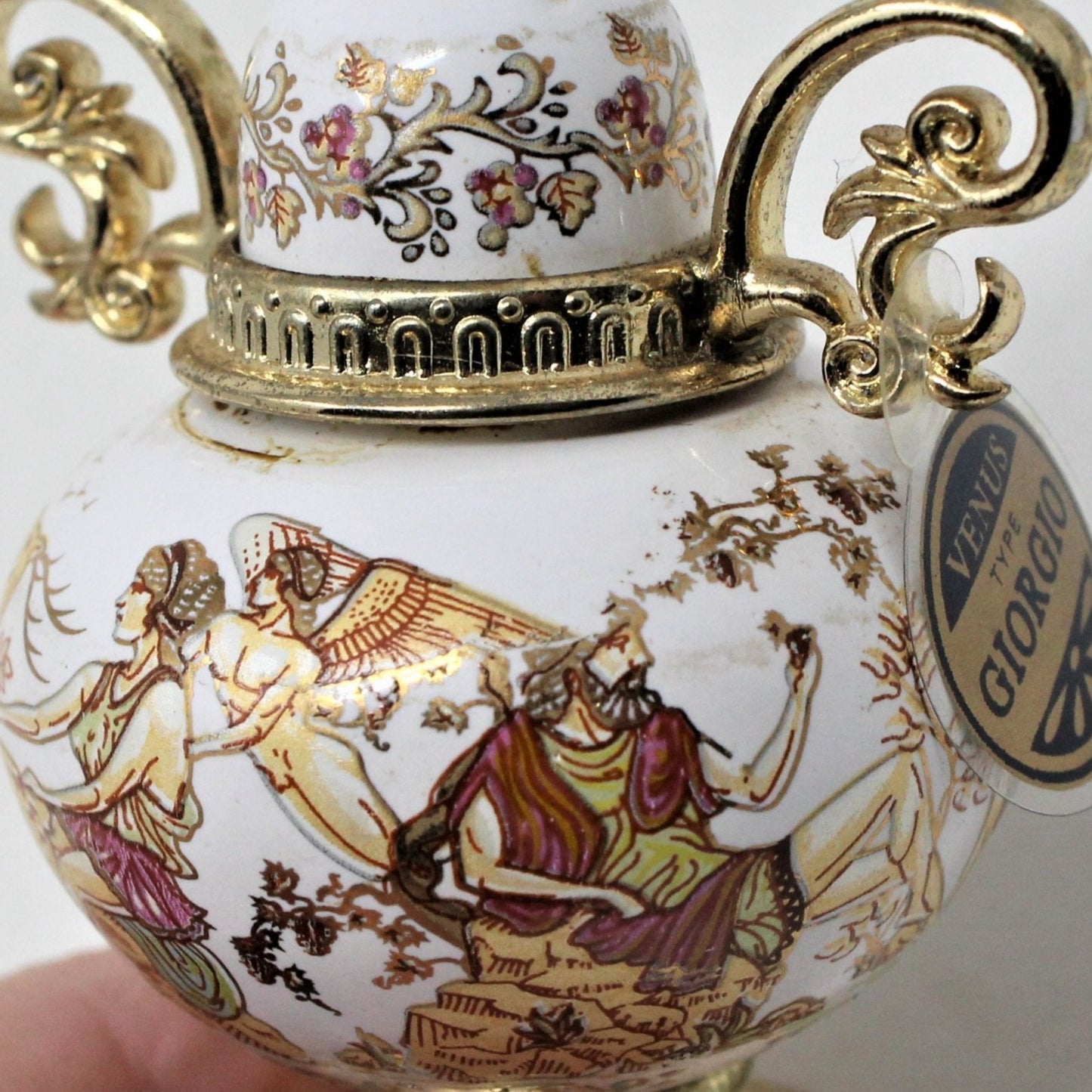 Perfume Bottle, Pallini Attiki, Giorgio, Hand Made in Greece, Vintage