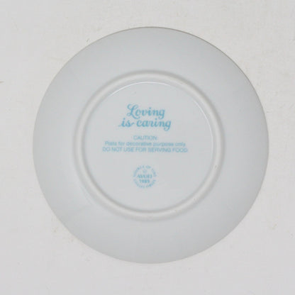 Decorative Plate, Avon, Mother's Day 1989, Loving is Caring, Vintage