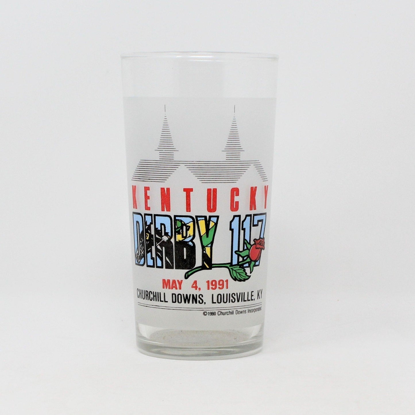 Mint Julep Glass, Kentucky Derby, Churchill Downs, 1991 Vintage