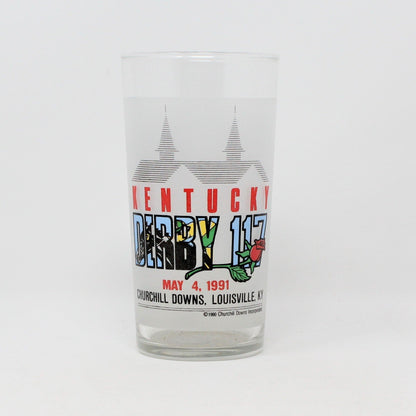 Mint Julep Glass, Kentucky Derby, Churchill Downs, 1991 Vintage Collectible