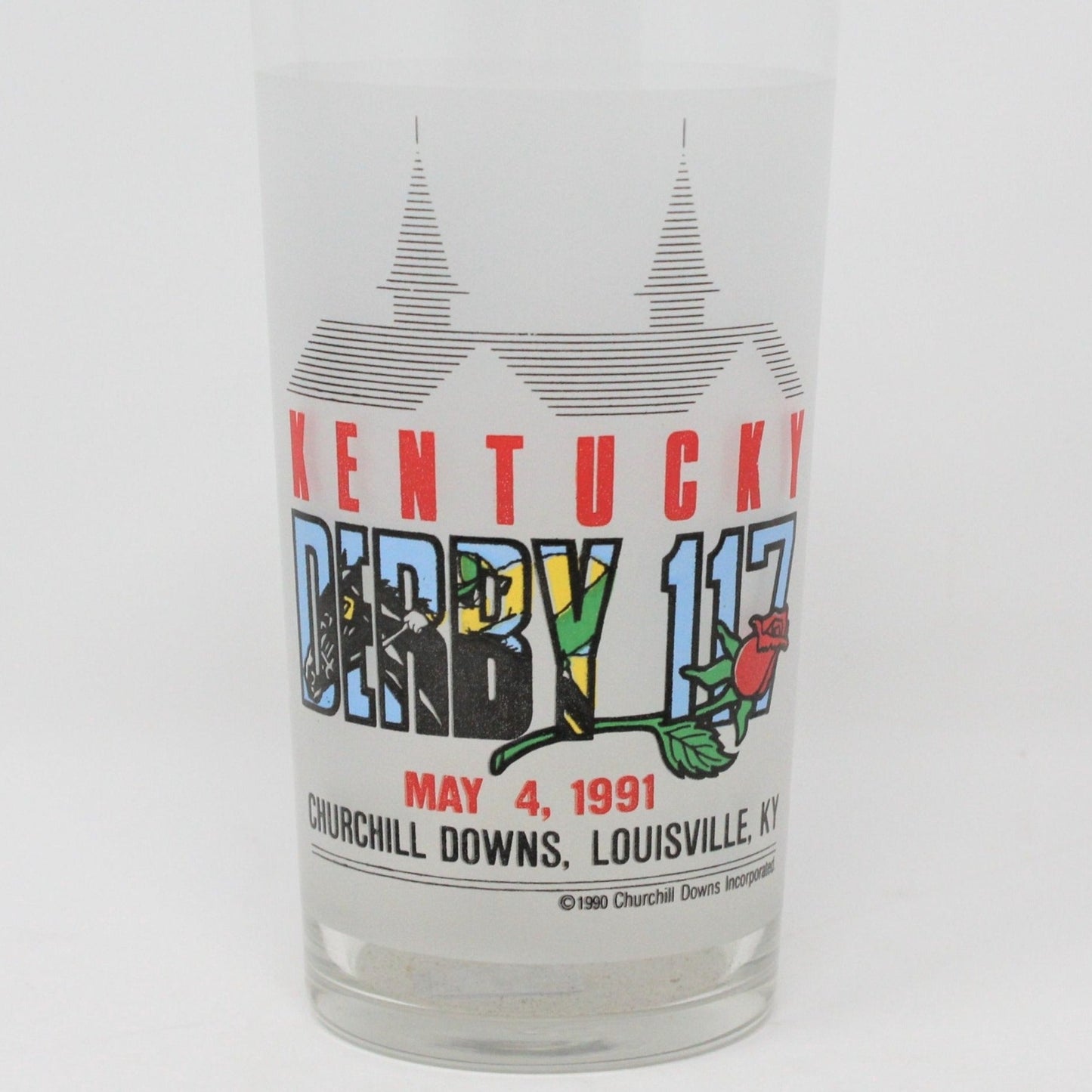 Mint Julep Glass, Kentucky Derby, Churchill Downs, 1991 Vintage Collectible
