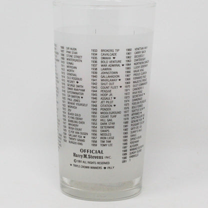 Mint Julep Glass, Kentucky Derby, Churchill Downs, 1991 Vintage