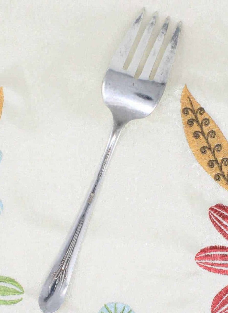 Serving / Meat Fork, Wm Rogers, Inheritance, Silverplate, Vintage
