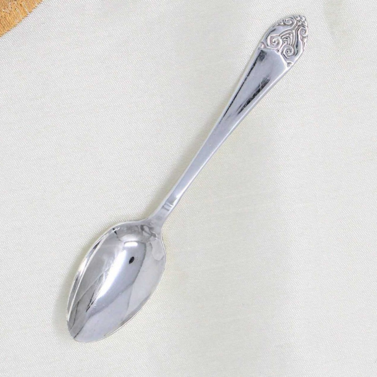 Demitasse Spoon, Victor Silver, Waldorf Astoria, Art Deco, Vintage 1932