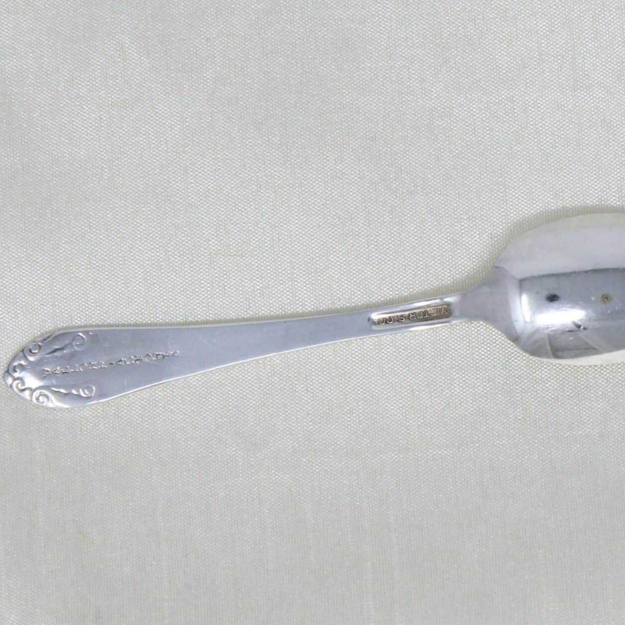 Demitasse Spoon, Victor Silver, Waldorf Astoria, Art Deco, Vintage 1932