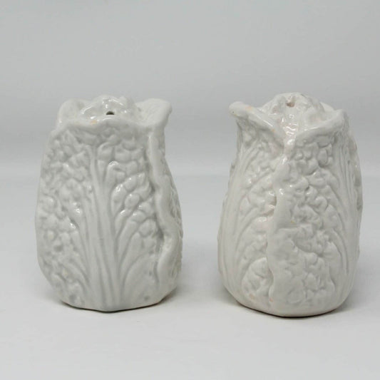 Salt and Pepper Shakers, Fitz and Floyd, Cabbage Shaped, Vintage, SOLD