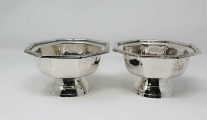 Bowls, Silver Plate, Octagon Shaped, Set of 2, Vintage - Reduced