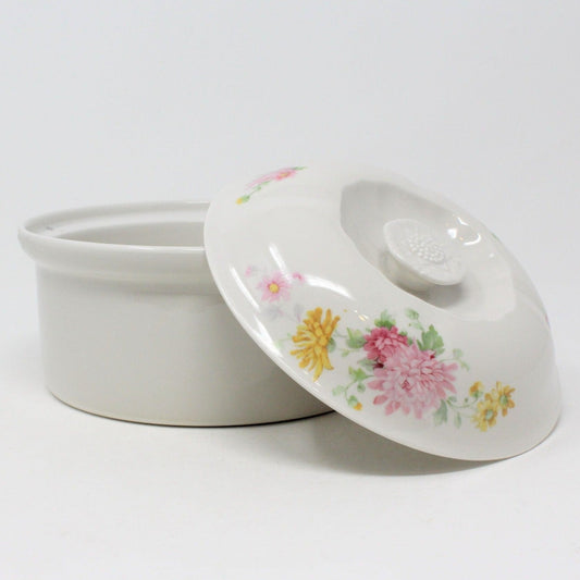 Casserole with Lid, Coors Thermo- Porcelain, Chrysanthemum, Vintage, RARE, SOLD