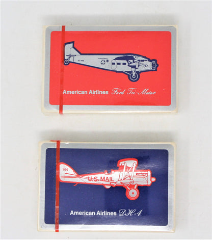Playing Cards, American Airlines, Ford Tri Motor 1929 Red, Unopened, Vintage