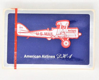 Playing Cards, American Airlines, DH-4 US Mail Plane Blue, Unopened, Vintage