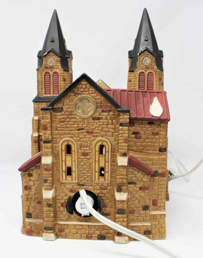 Cathedral, Heartland Valley Christmas Village, Lighted, 1997