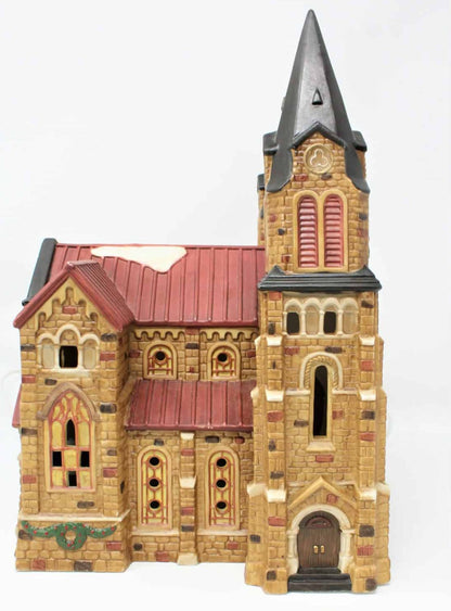 Cathedral, Heartland Valley Christmas Village, Lighted, 1997