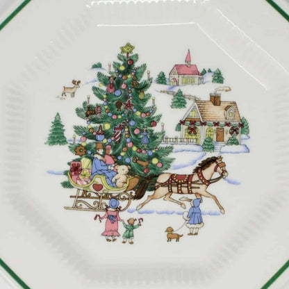 Dessert / Salad Plates, NIKKO, Christmastime, Set of 4