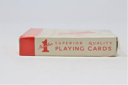 Playing Cards, Waddingtons Number 1 Red, Unopened, Vintage England 1962