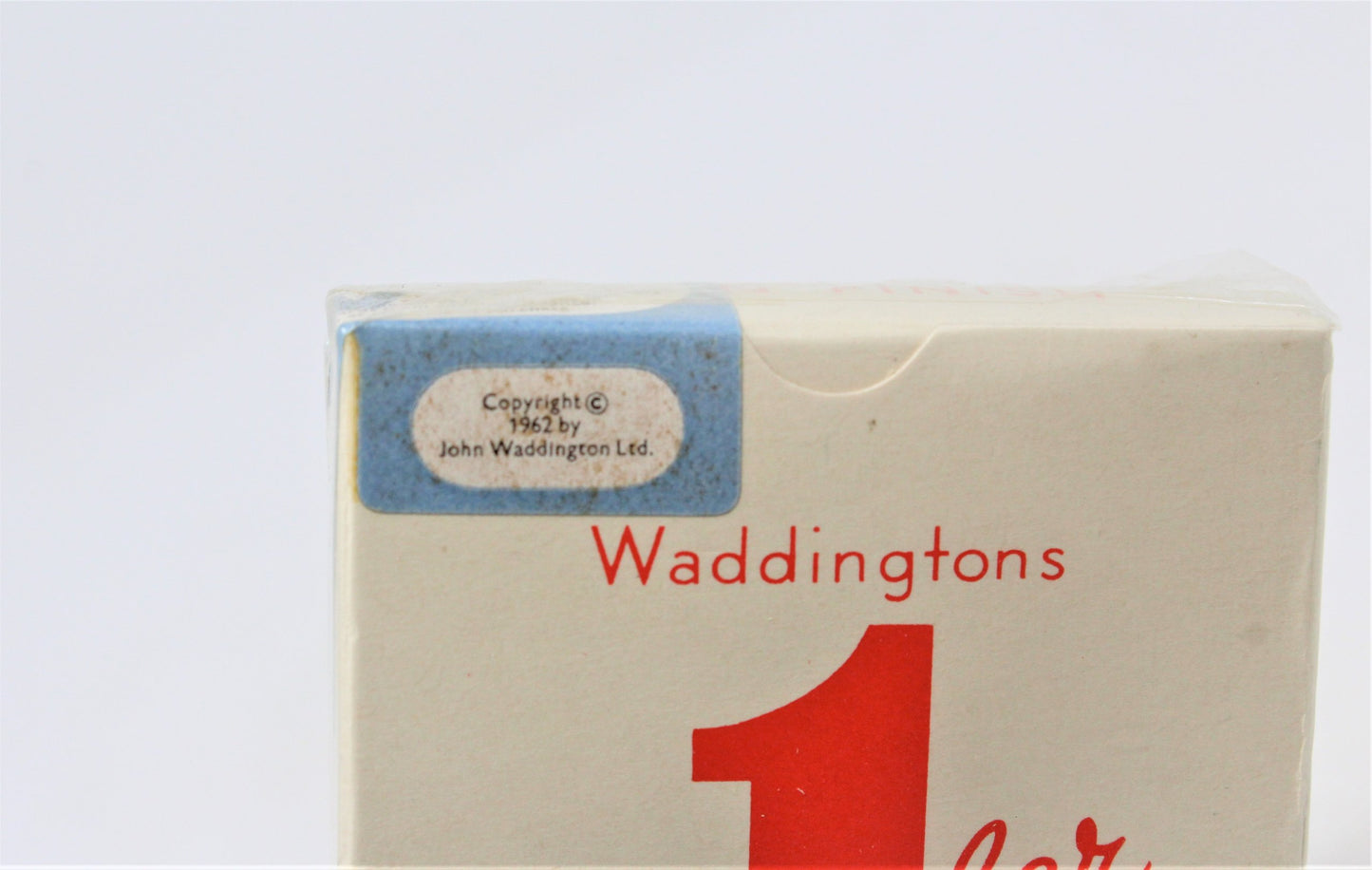 Playing Cards, Waddingtons Number 1 Red, Unopened, Vintage England 1962