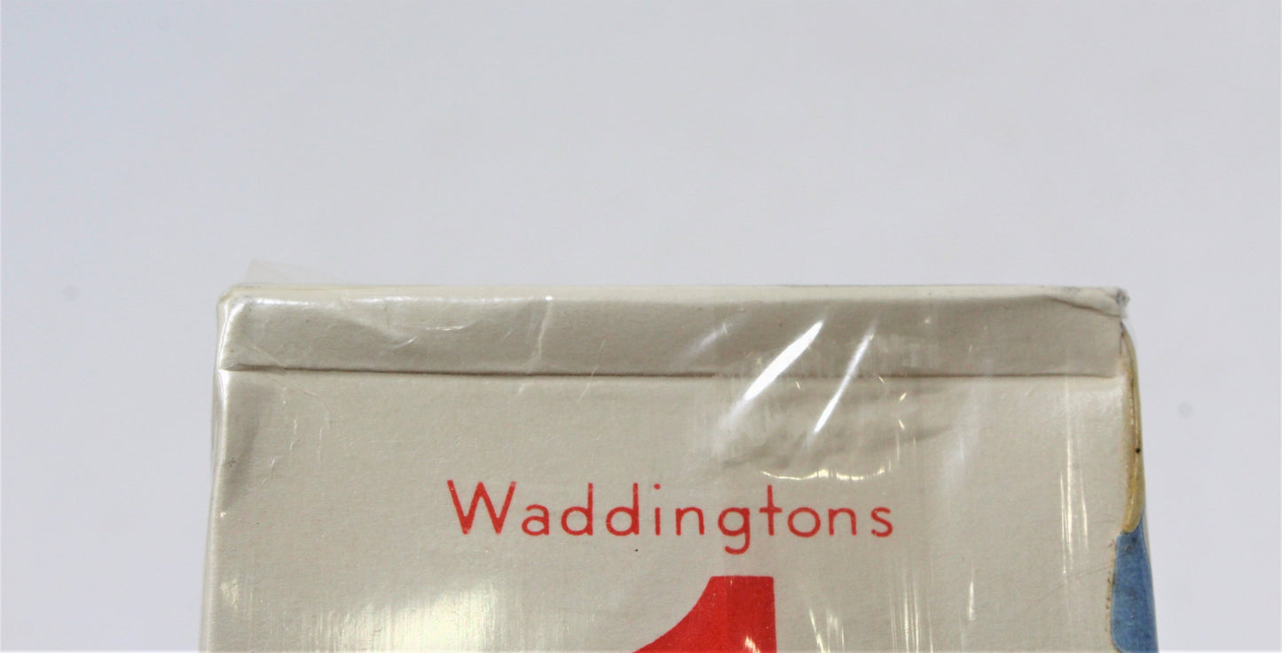 Playing Cards, Waddingtons Number 1 Red, Unopened, Vintage England 1962