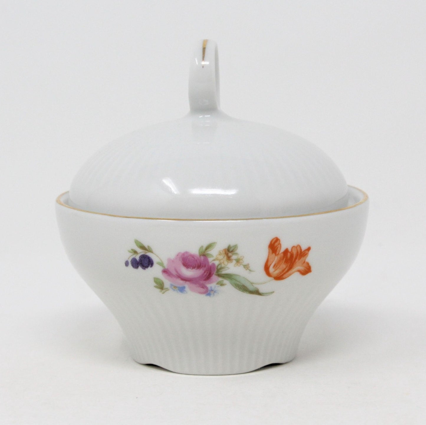 Sugar Bowl with Lid, JLMenau Graf Von Henneberg, Floral, Vintage