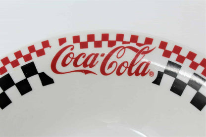 Soup Bowls, Gibson, Coca Cola, Racing Checkered Black/Red, Set of 3, SOLD