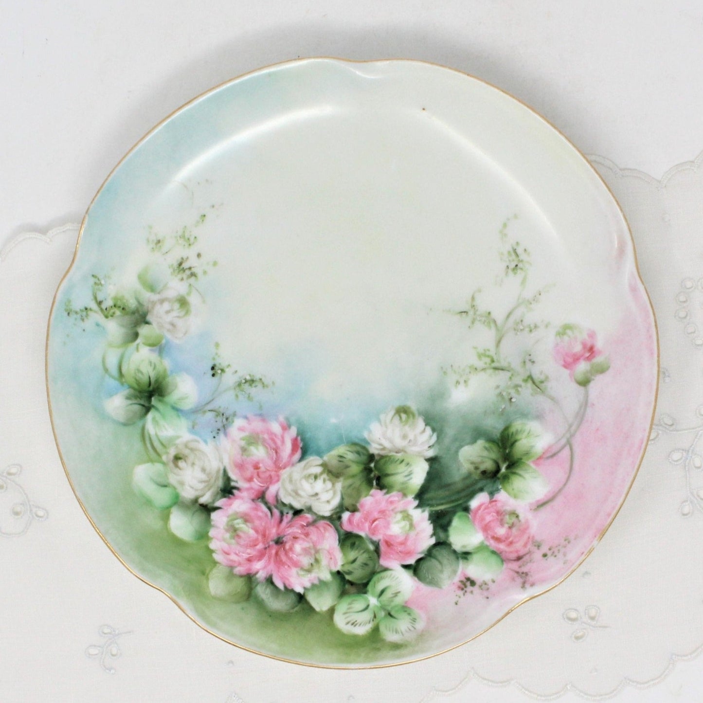 Decorative Plate, J&C, Louise Chrysanthemums, Hand Painted Bavaria, Antique