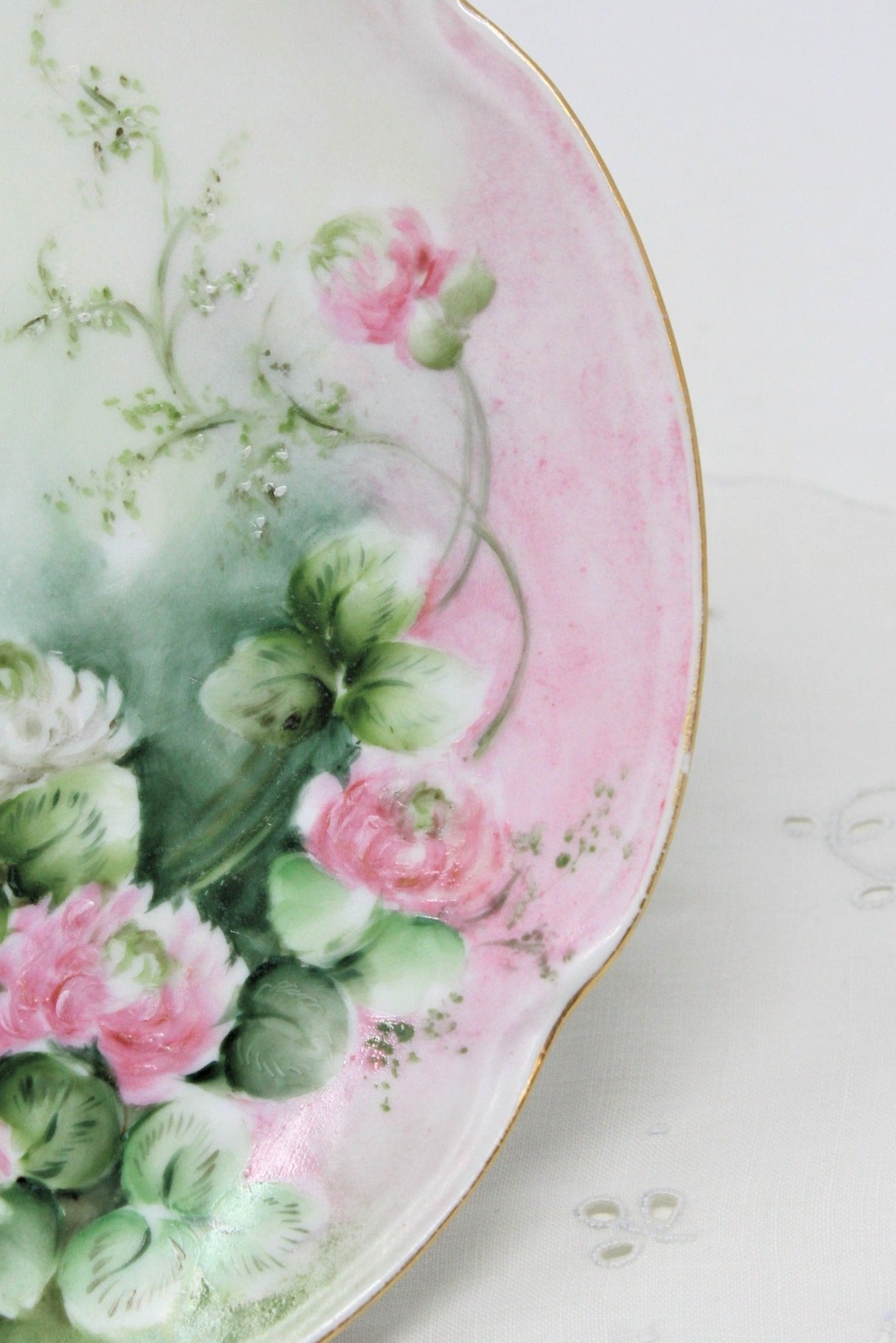 Decorative Plate, J&C, Louise Chrysanthemums, Hand Painted Bavaria, Antique