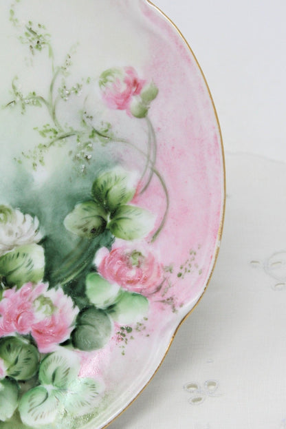 Decorative Plate, J&C, Louise Chrysanthemums, Hand Painted Bavaria, Antique