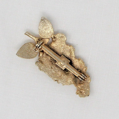 Pin, WIBC 50th Anniversary Pin, Gold-Tone Hyacinth, Vintage, 1967