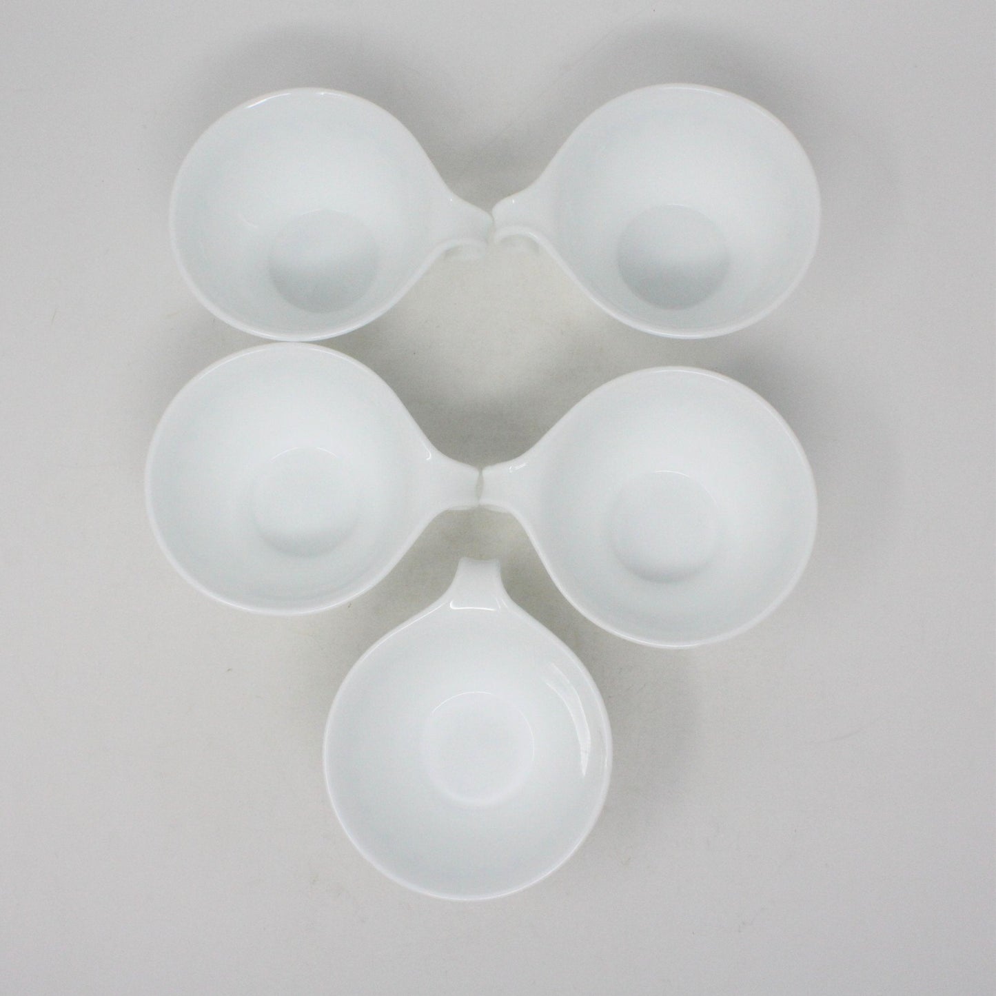 Coffee Cups, Corelle, Corning Blue Snowflake, Hook Handle, Set of 5, Vintage