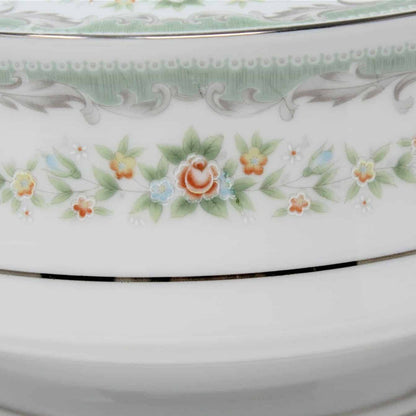 Covered Vegetable Bowl, Roseville Fine China 4135, Vintage, Japan