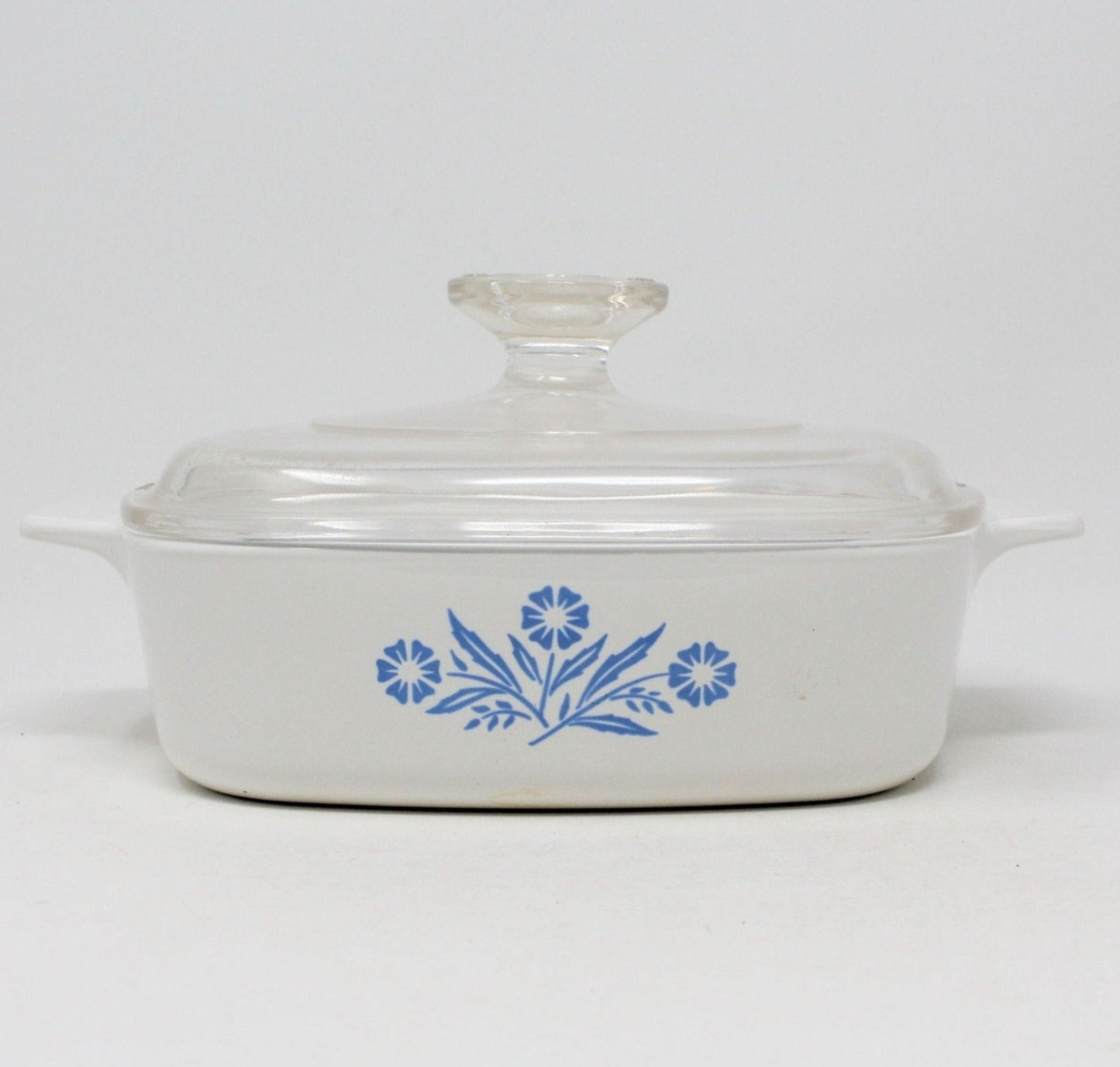 Casserole w/Lid, Corning, Cornflower Blue, 1QT, Vintage