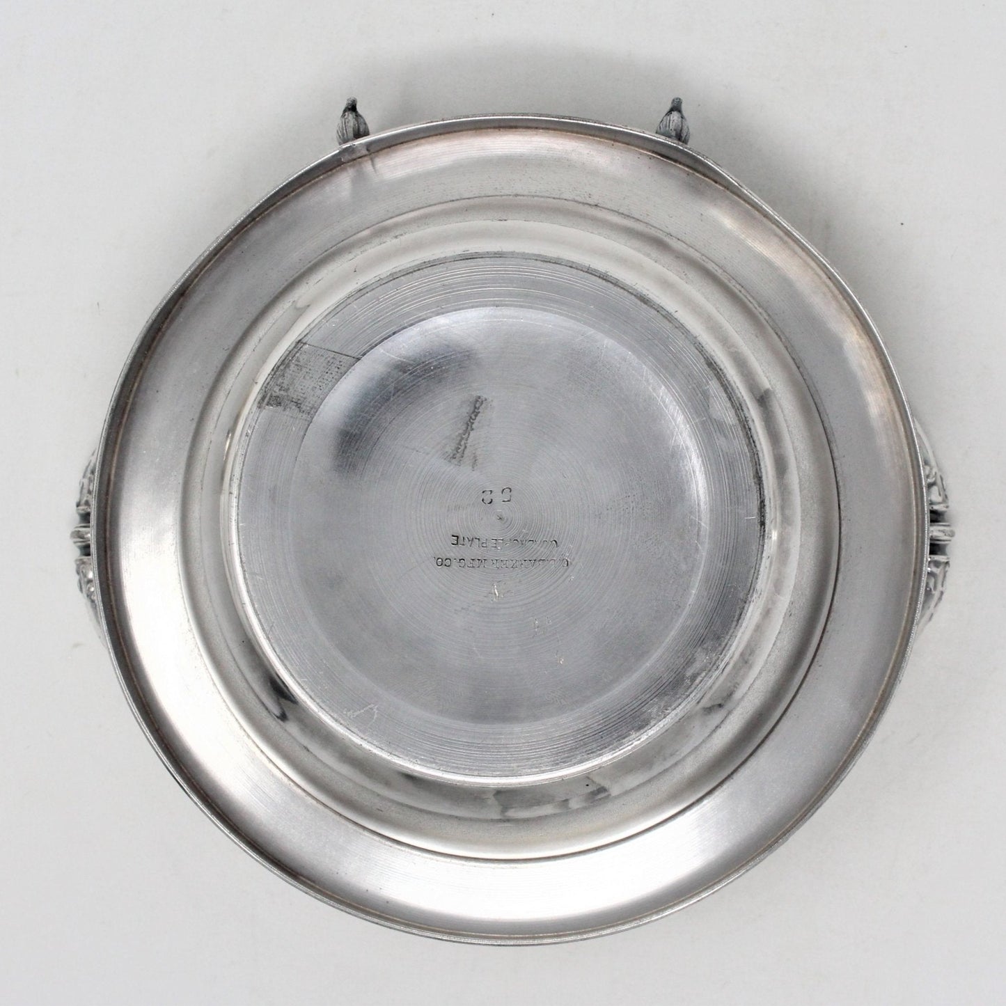 Butter Dish with Spreader, C.E. Barker, Etched Quadruple SilverPlate, Antique