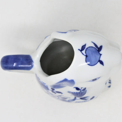 Creamer / Cream Pitcher, Baum Bros Formalities, Bunny Rabbit, Blue Onion, 1996