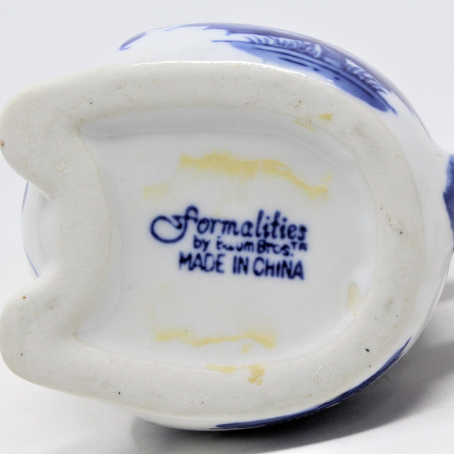 Creamer / Cream Pitcher, Baum Bros Formalities, Bunny Rabbit, Blue Onion, 1996