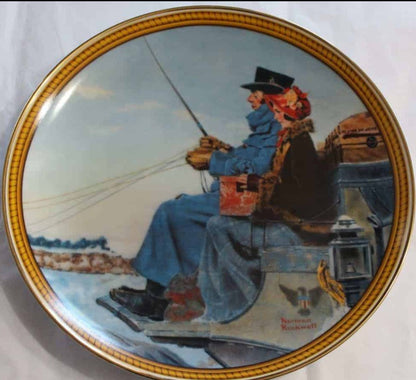 Decorative Plate, Knowles, Norman Rockwell, The Journey Home, Vintage