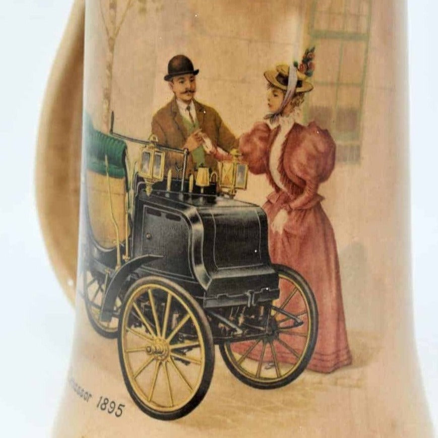 Beer Mug, McCoy Pottery Panhard Levassor 1895, Vintage