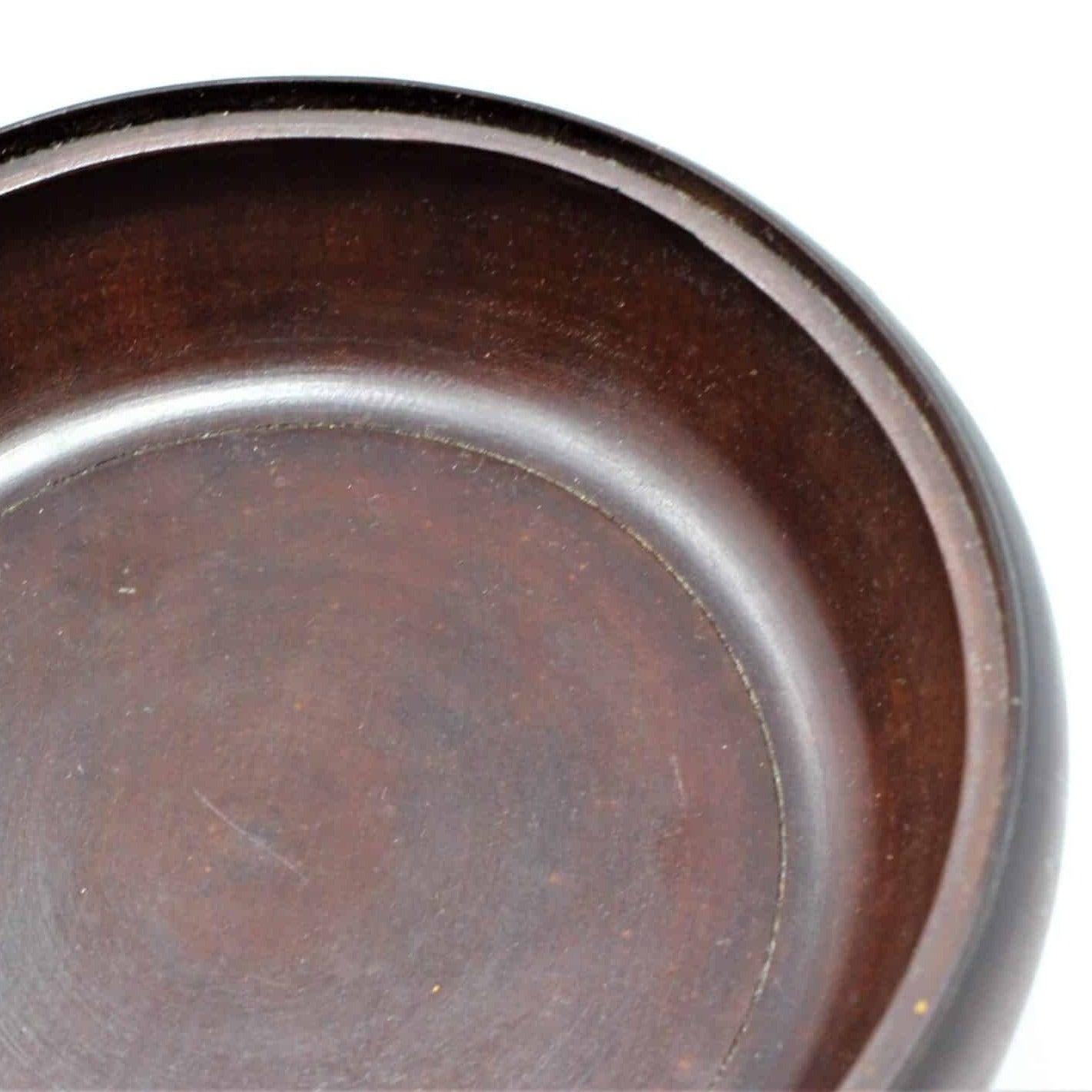 Bowl, Hand Carved Wood with Lid, Vintage Japan